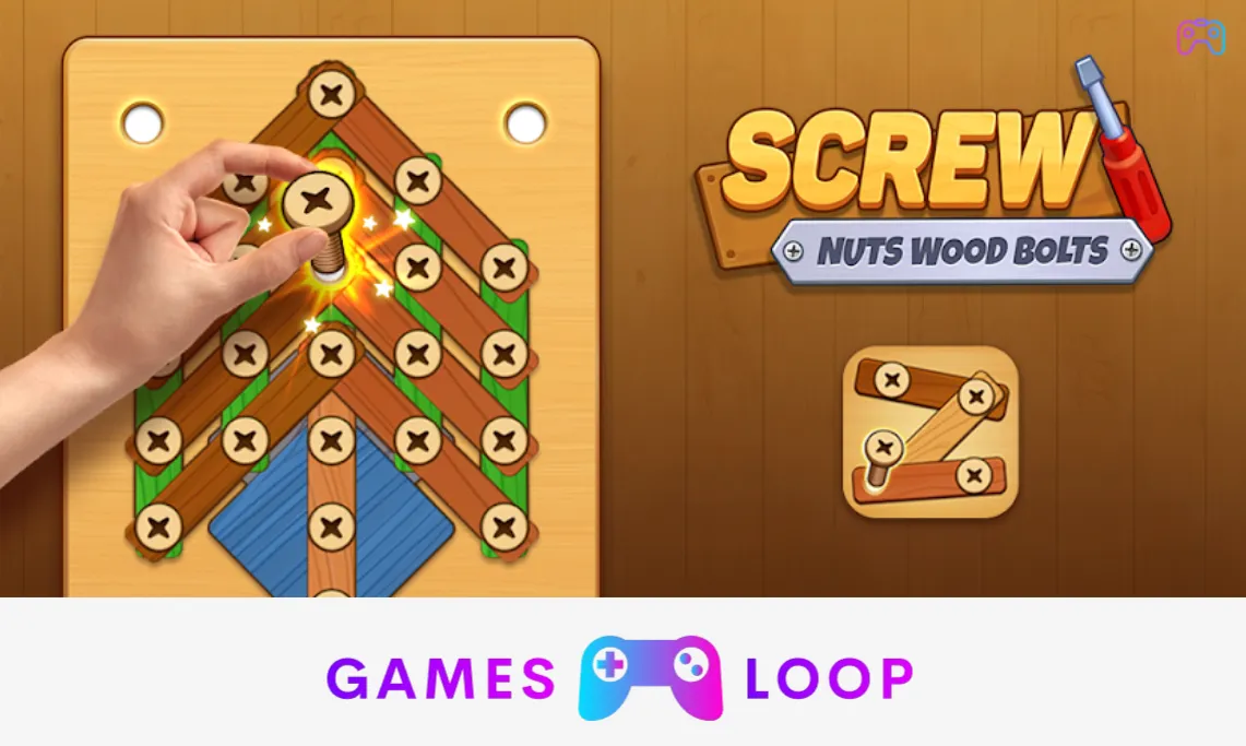 Screw Nuts Wood Bolts Games